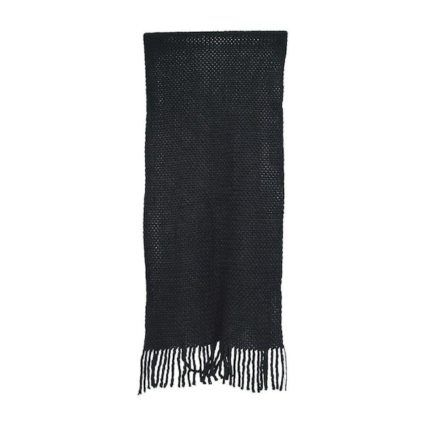 Annabel Trends Knitted Scarf Warm Winter Fashion Neck Wrap 170x50cm Black
