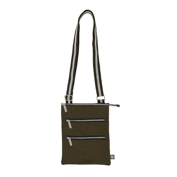 Annabel Trends AT Travel 3-Zip Sling Bag w/Adjustable Strap 23.5x18.5cm Olive
