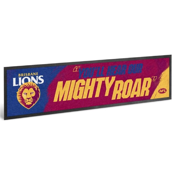 Brisbane Lions AFL Team Song Bar Mat Runner