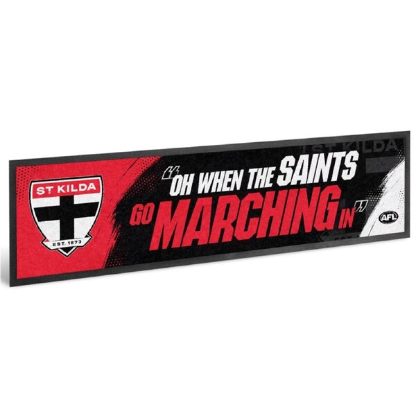St Kilda Saints AFL Team Song Bar Mat Runner