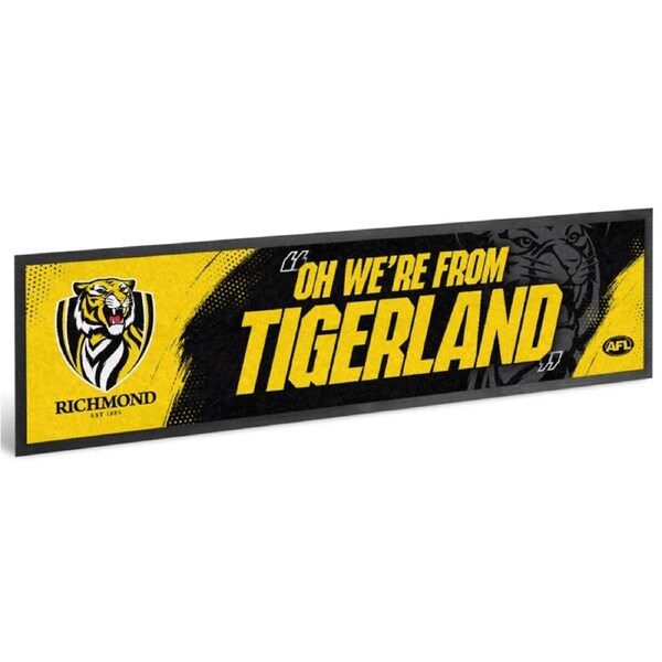 Richmond Tigers AFL Team Song Bar Mat Runner