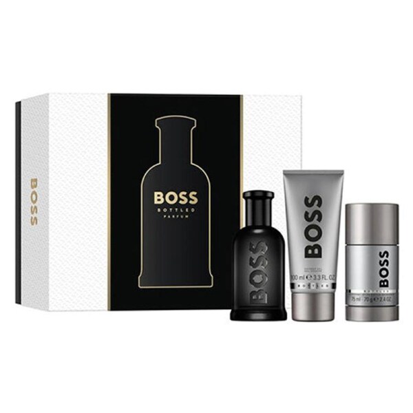 Boss Bottled Parfum by Hugo Boss 3Pc Gift Set for Men