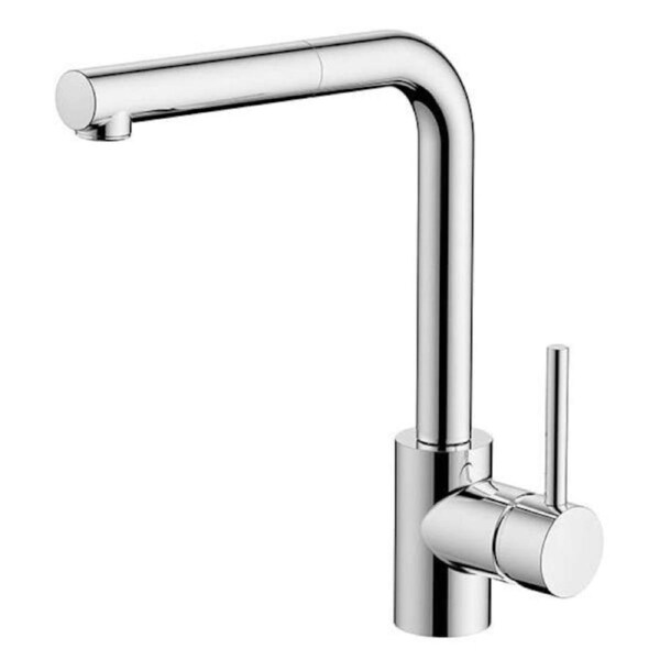 Abey Lucia Goose Sidelever Pull Out Mixer Tap 3K6