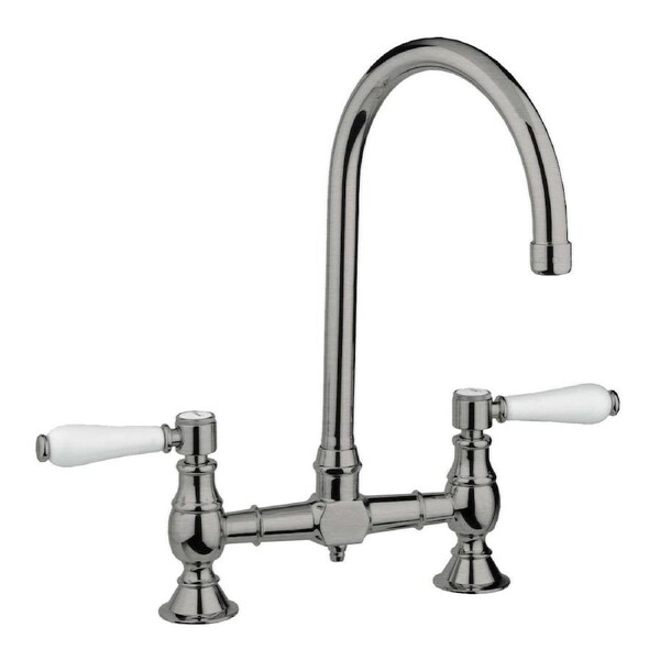 Abey Brushed Nickel Provincial Exposed Breach Kitchen Tap 400160BN