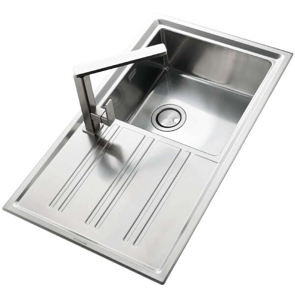 Abey Easy Single Bowl Inset Sink With Drainer EASY100R