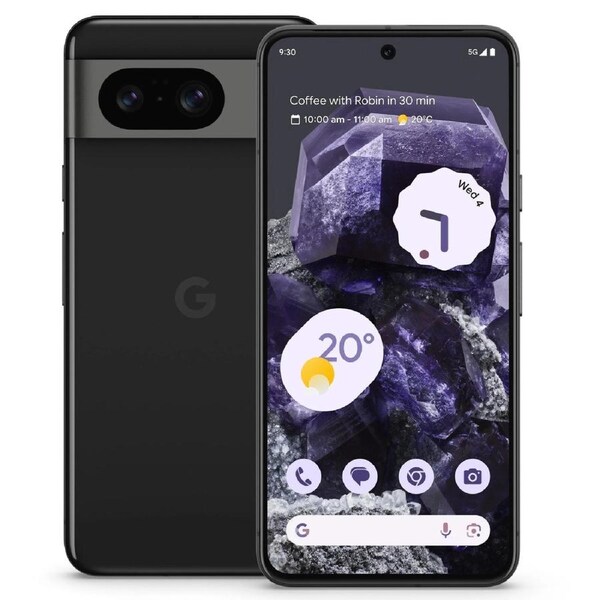 Google Pixel 8 5G 256GB - Obsidian (GA04833-AU)*AU STOCK*, 6.2', Full HD+, 120Hz, 8GB/256GB, 50MP/12MP, Single SIM + eSIM, 4575mAh,2YR GA04833-AU