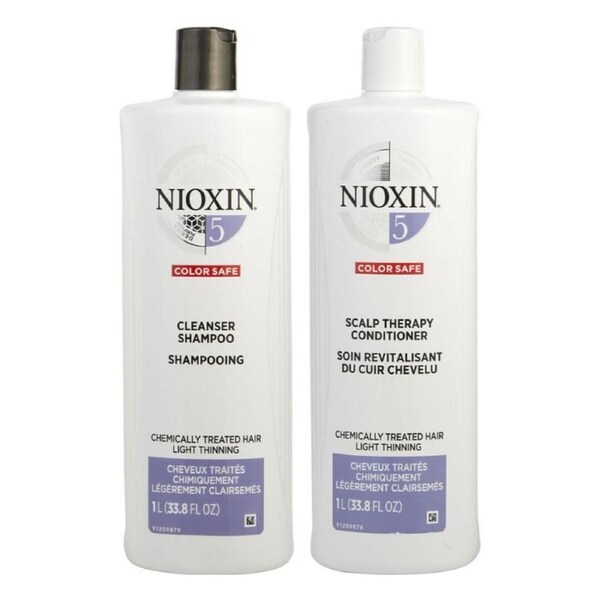 Nioxin System 5 Cleanser Shampoo and Revitalising Conditioner 1 Litre/1000mL Bundled Duo