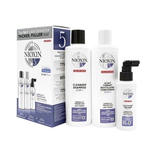 Nioxin System 5 Full Size Kit - Chemically Treated Hair With Light Thinning