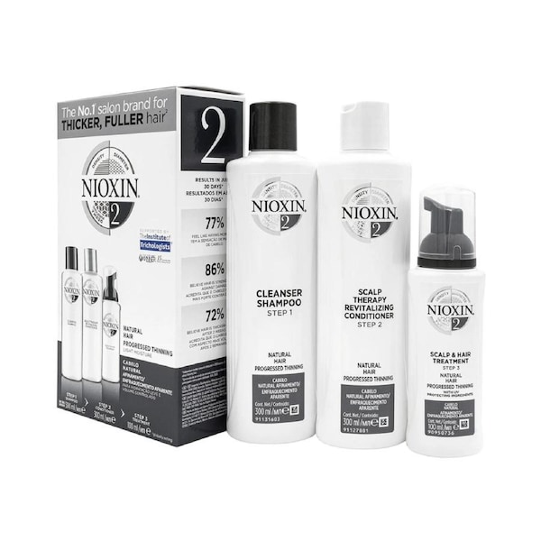 Nioxin System 2 Full Size Kit - Natural Hair With Progressed Thinning