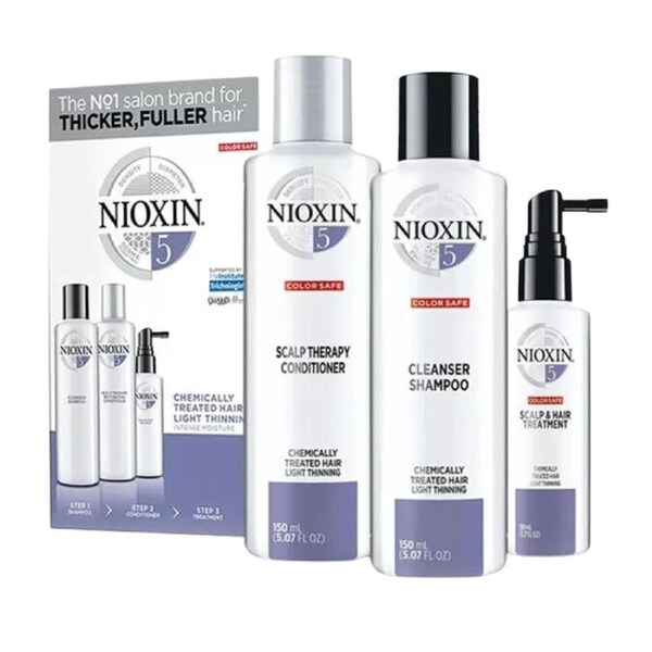 Nioxin System 5 Trial Kit - Chemically Treated Hair With Light Thinning