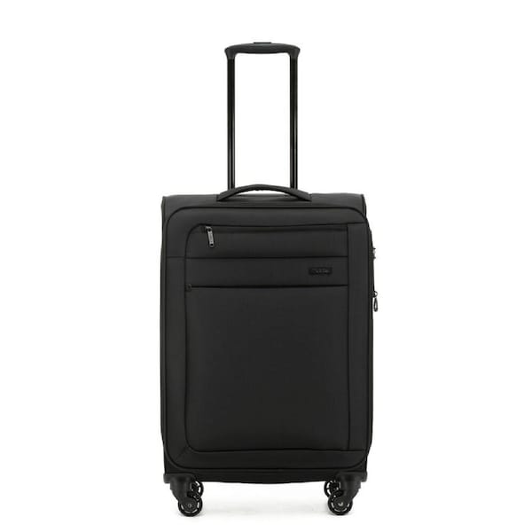 Tosca Sky Runner Medium Lightweight Travel 85L Suitcase Luggage 68cm Black