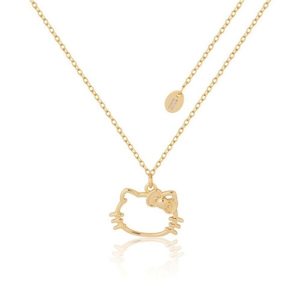 Couture Kingdom Sanrio Precious Metal Hello Kitty Outline Necklace 45cm Gold