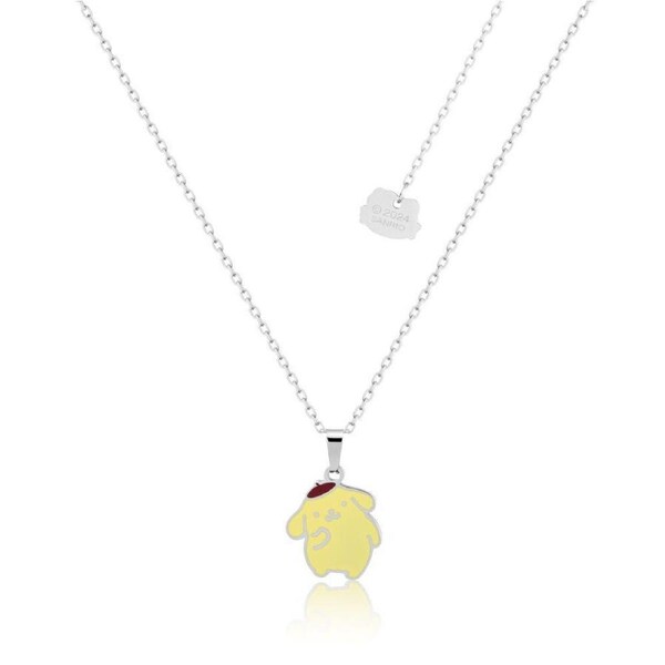 Couture Kingdom ECC Sanrio Hello Kitty Pompompurin Fashion Necklace 47cm Silver