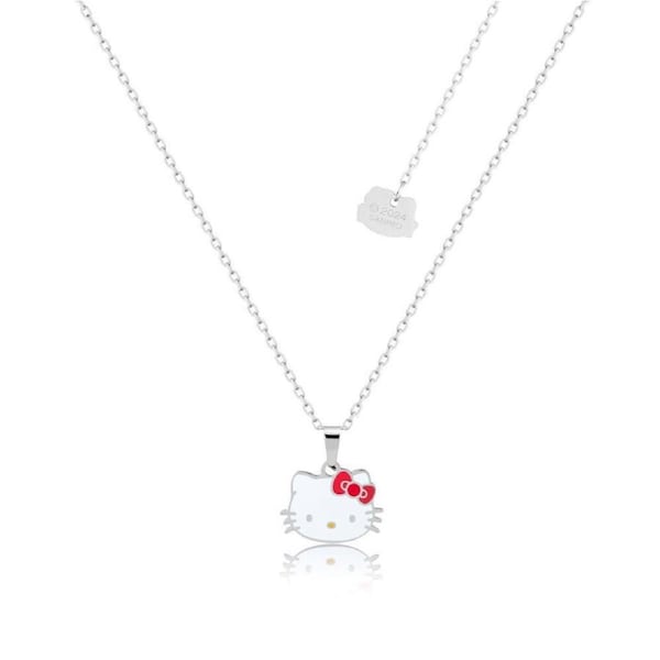 Couture Kingdom ECC Sanrio Hello Kitty Head Enamel Fashion Necklace 47cm Silver