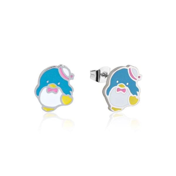 Couture Kingdom ECC Sanrio Hello Kitty Tuxedo Sam Stud Earrings 12mm Silver