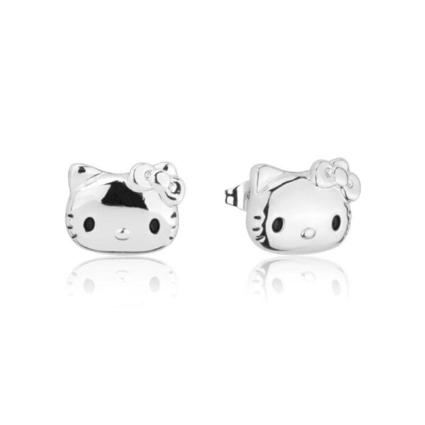 Couture Kingdom Sanrio Hello Kitty Stud Earrings Fashion Accessory Silver