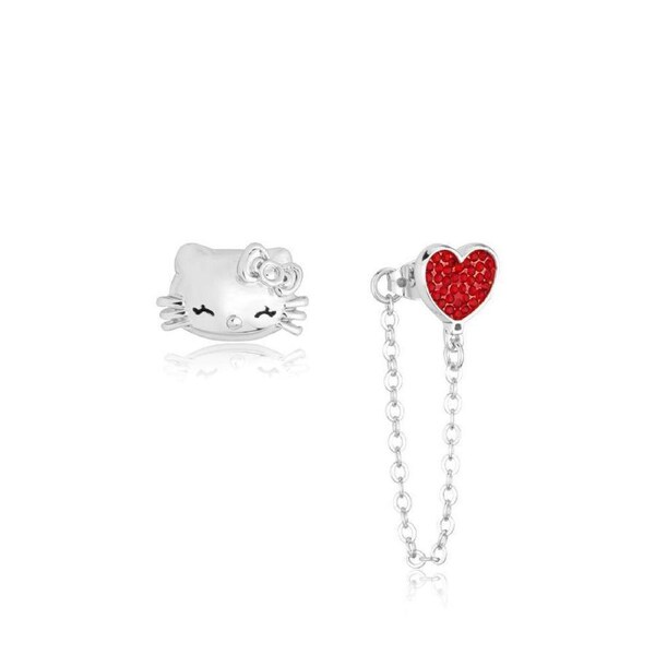 Couture Kingdom Sanrio Kello Kitty Mismatch Stud Earrings Accessory Silver