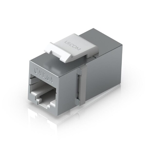 Ubiquiti Pass-through Cat6A Keystone Coupler, 12-Pack, For Connecting Pre-terminated Ethernet Cables Seamlessly