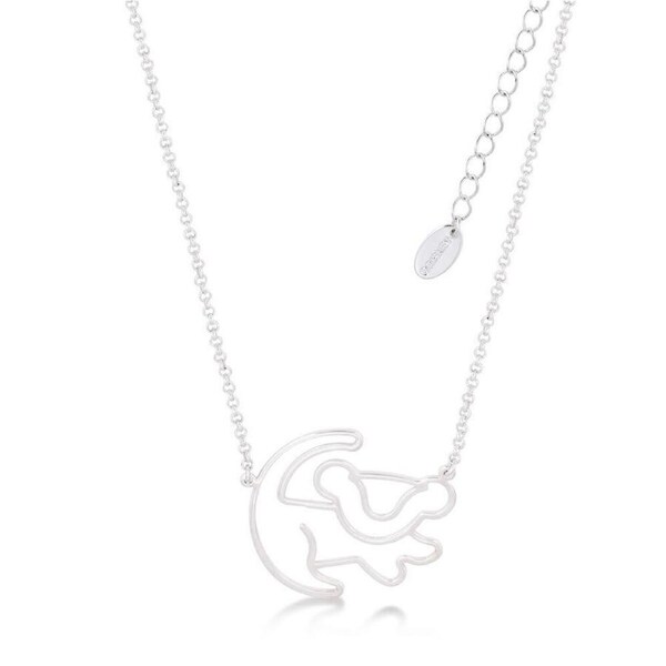 Couture Kingdom Disney The Lion King Simba Outline Necklace Accessory Silver