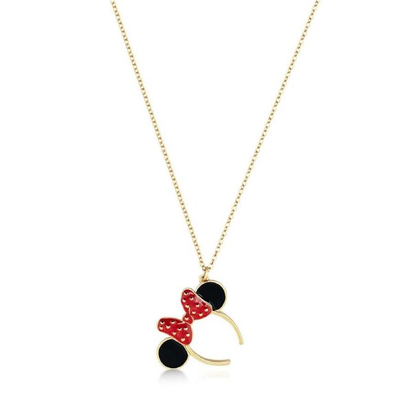 Couture Kingdom Disney Minnie Mouse Ears Necklace Pendant Accessory 60cm Gold