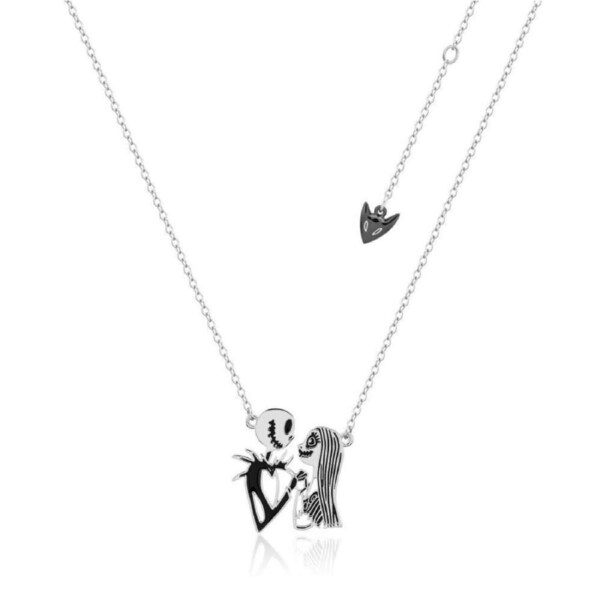 Couture Kingdom Disney Jack & Sally Necklace Pendant Accessory 52cm Silver