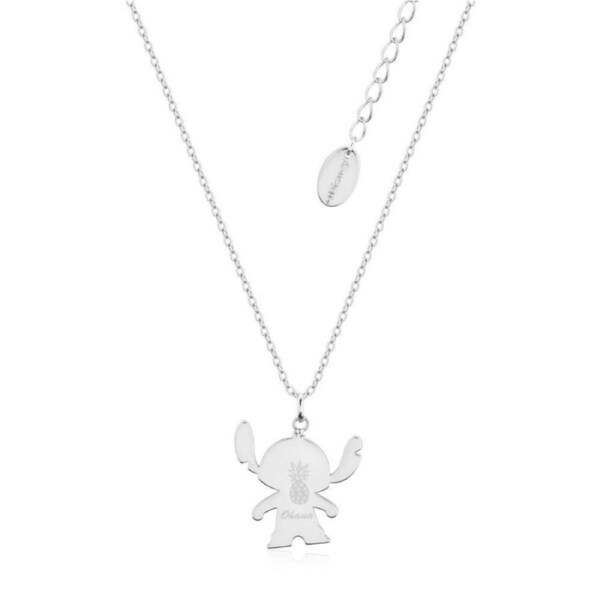 Couture Kingdom Disney Lilo & Stitch Ohana Necklace Accessory 52cm Silver