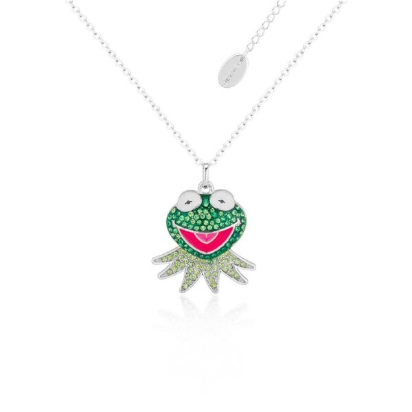 Couture Kingdom Disney The Muppets Kermit the Frog Crystal Necklace 52cm Silver