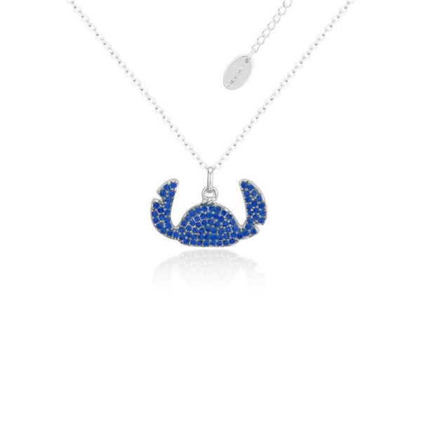 Couture Kingdom Disney Lilo & Stitch Crystal Silhouette Necklace Silver