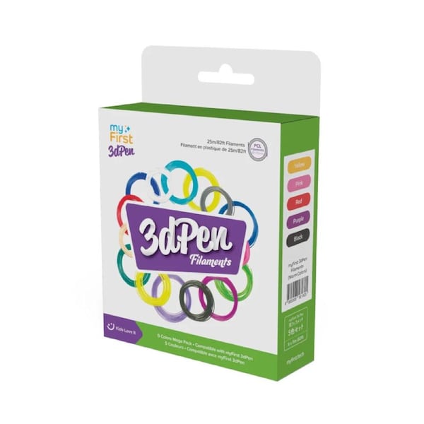 myFirst 3D Pen Warm Colour Filament 5 Pk