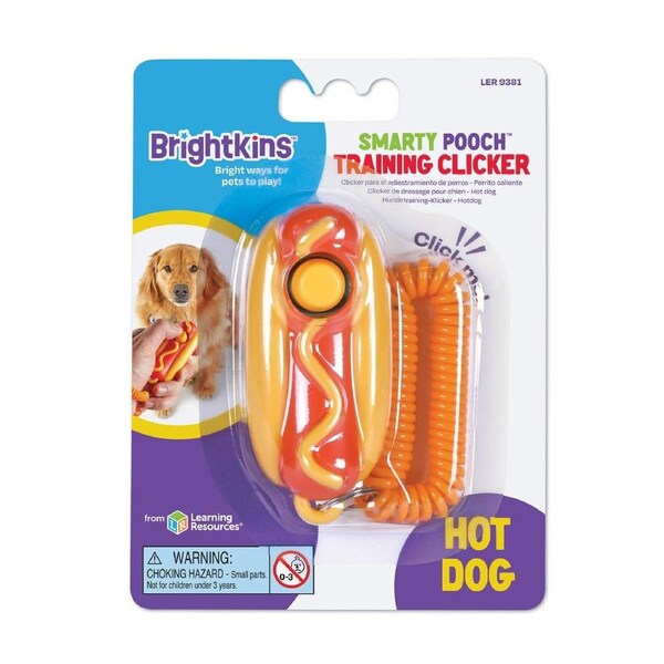 Brightkins Smarty Pooch Training Clicker - Hot Dog