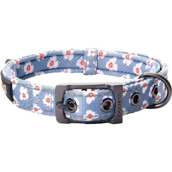 Dogness Elegant Series Collar M - Forget Me Not Blue