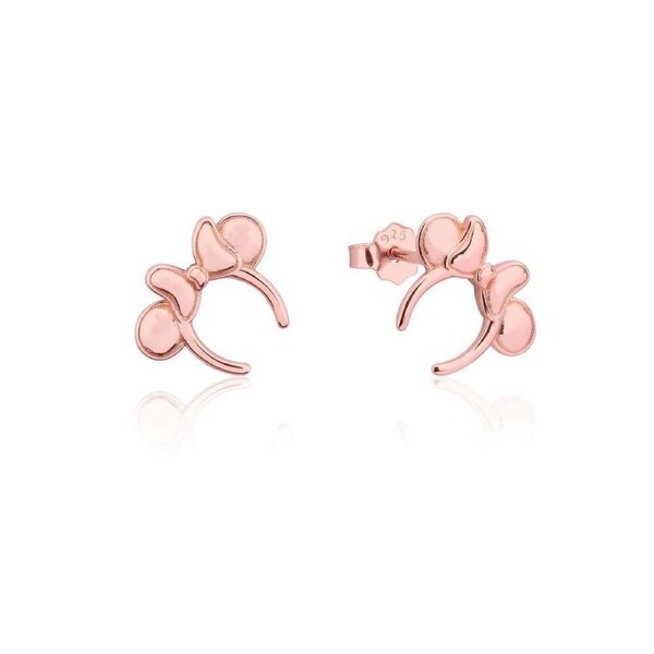 Couture Kingdom Disney Minnie Mouse Headband Stud Earrings 10mm Rose Gold