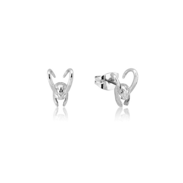 Couture Kingdom Sterling Silver Marvel Loki Stud Earrings 10mm Pair Silver
