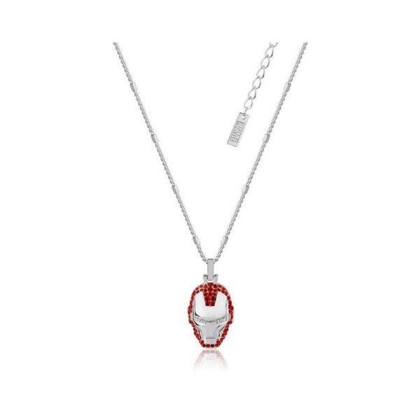 Couture Kingdom Marvel Iron Man Fashion Accessory Crystal Necklace Silver