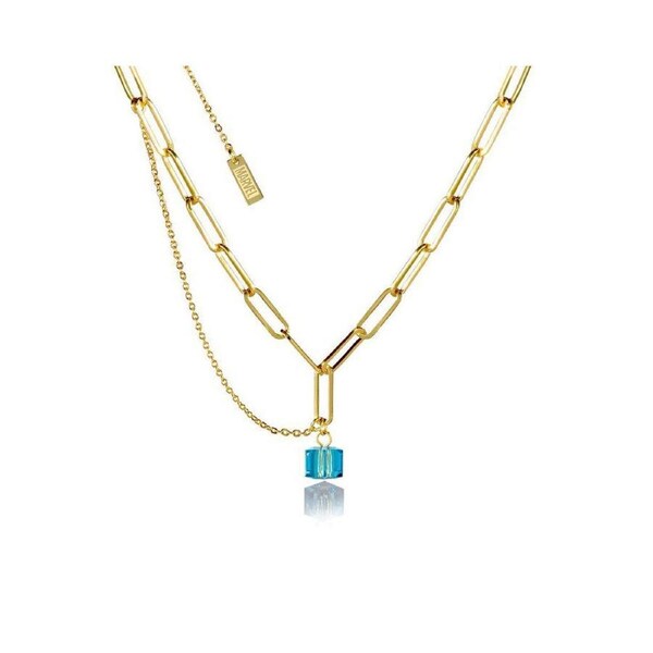 Couture Kingdom Marvel Tesseract Alternate Timeline Crystal Necklace Gold