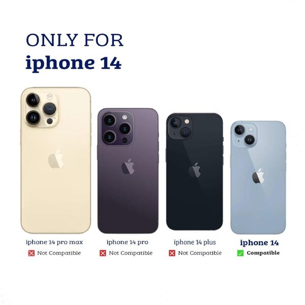 iPhone 14 Full Coverage Tempered Glass Screen Protector - High Hardness, Scratch, Shatter & Glare Protection, HD Clarity, Easy, Bubble-Free Installation