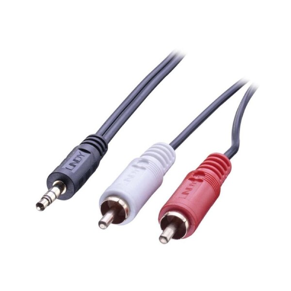 Lindy 1m 3.5mm Stereo to RCA Stereo Audio Cable