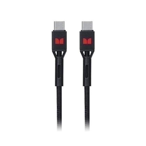 Monster USB-C to USB-C Braided Cable - Black 2m