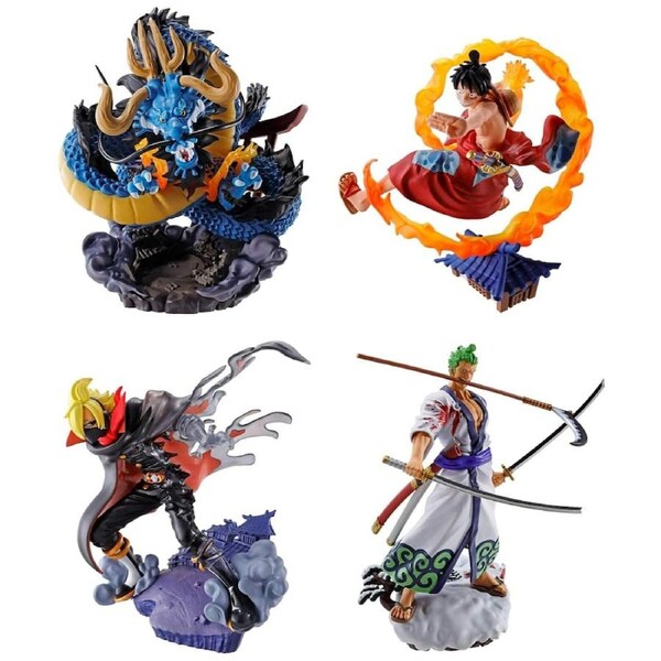 One Piece Wanokuni Vol 1 Logbox ReBirth Set of 4 Figures