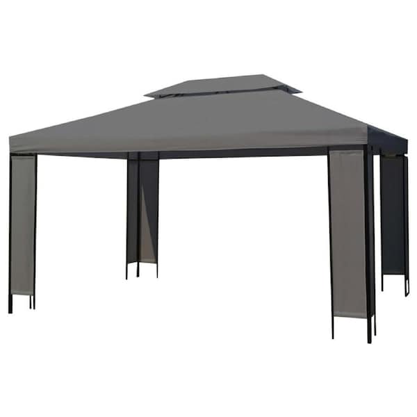 3x4m Garden Gazebo Steel Frame Elegant Outdoor Patio Wedding Shelter Party Tent