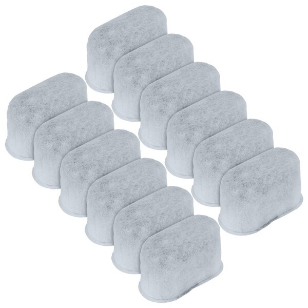 Koolatron Universal Fit Charcoal Water Filters for Coffee Makers, 12 Pack, Replacement Cartridges for Drip Coffeemaker, Activated Charcoal Filtration, Compatible with Most Brands