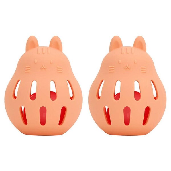 2PK Annabel Trends Silicone Roly Rattle Baby/Toddler Sensory Fun Play Toy Cat