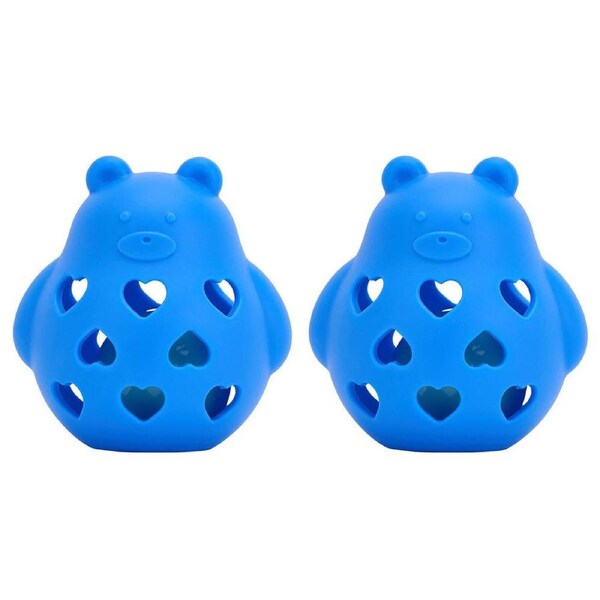 2PK Annabel Trends Silicone Roly Rattle Baby/Toddler Sensory Fun Play Toy Bear