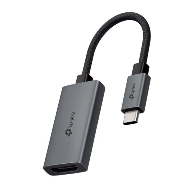 TP-Link UA520C USB Type-C to HDMI Adapter, 1× USB-C Connector,1× HDMI 4K 60Hz Port, Plug and Play, Fast Heat Dissipation, Flexible and Durable