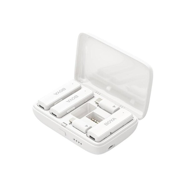 Boya BOYALINK All-In-One Wireless Microphone System - White