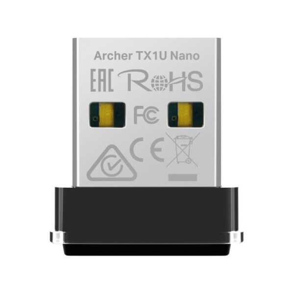 TP-Link Archer TX1U Nano AX300 Nano Wi-Fi 6 Wireless USB Adapter , 287 Mbps at 2.4 GHz , Internal Antennas, USB 2.0 , MU-MIMO, OFDMA