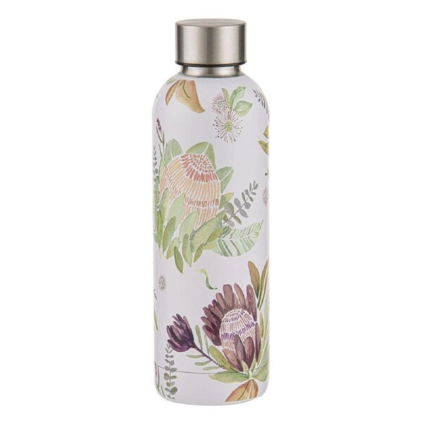 Leura Stainless Steel 500ml Water Drink Bottle/Flask w/ Leakproof Lid Cream