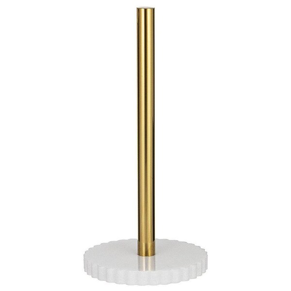 Mason White Marble Kitchen Paper Towel Storage Holder/Organiser 15x30cm