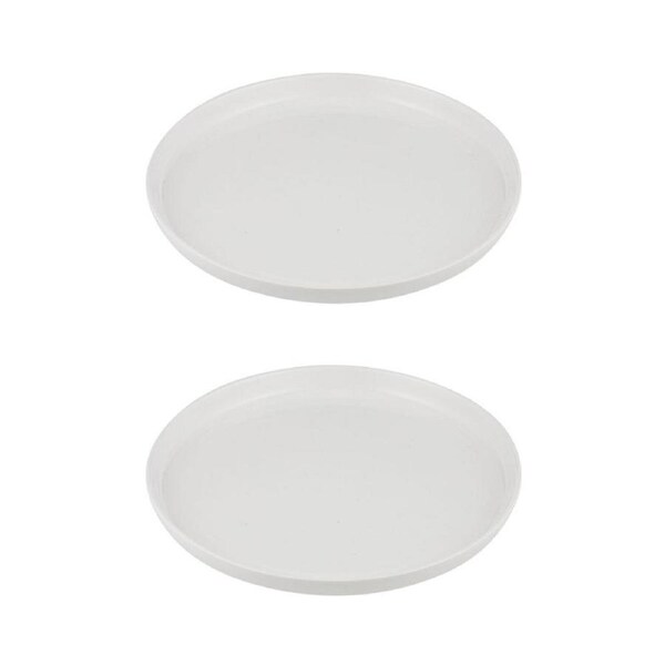 2PK Alto Serve & Share Round White Platter Kitchen Dinnerware/Serveware 30x3cm