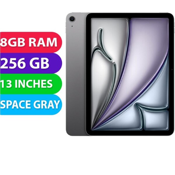 Apple iPad Air 2024 Wifi 13" (8GB RAM, 256GB, Space Gray) - BRAND NEW